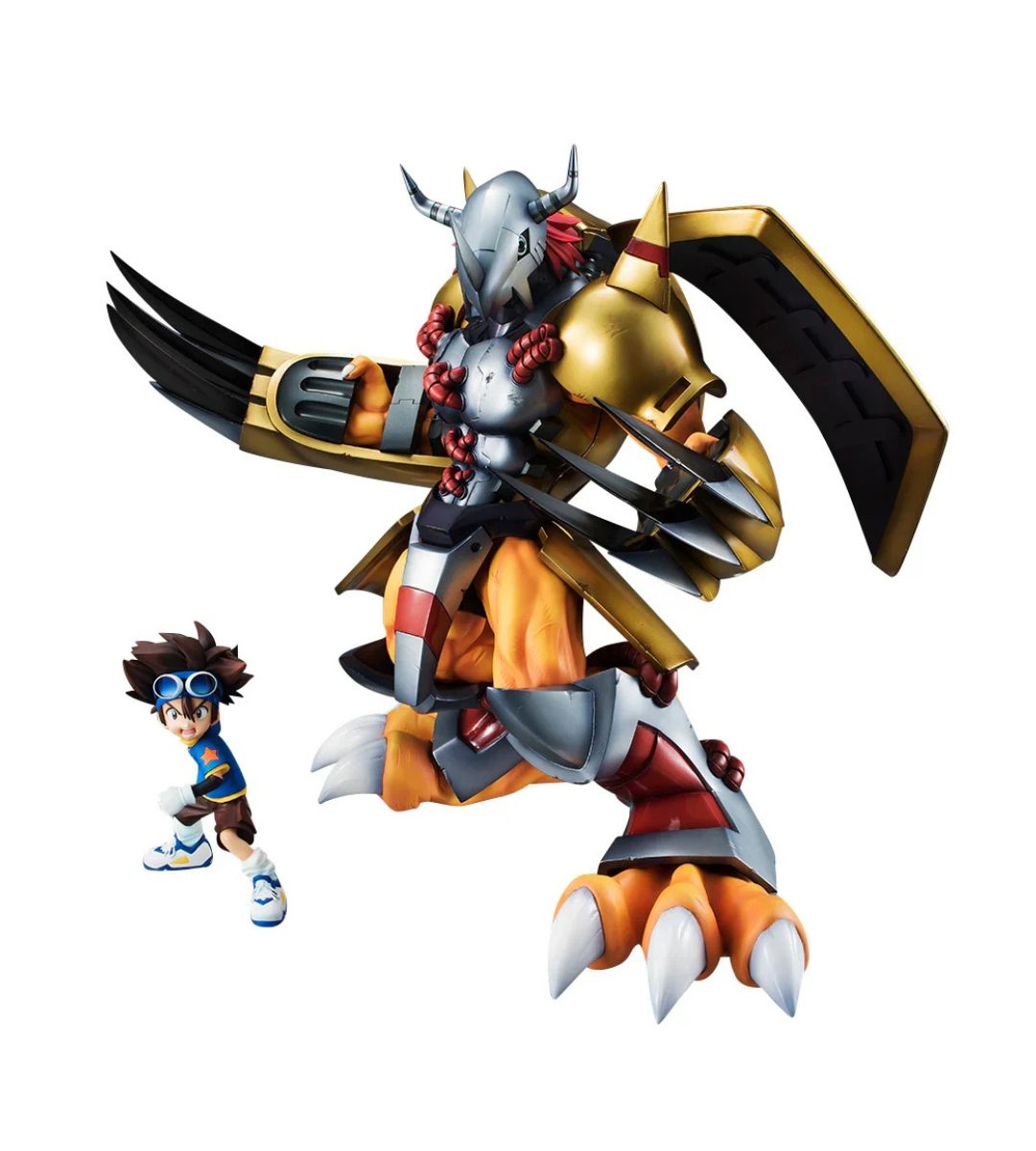 PREVENTA Megahouse Figures Precious Gem Series: Digimon Adventure - Wargreymon Y Taichi Yagami