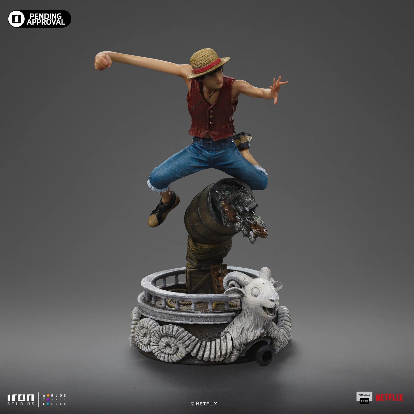 PREVENTA IRON Studios: One Piece Netflix - Luffy Escala de Arte 1/10