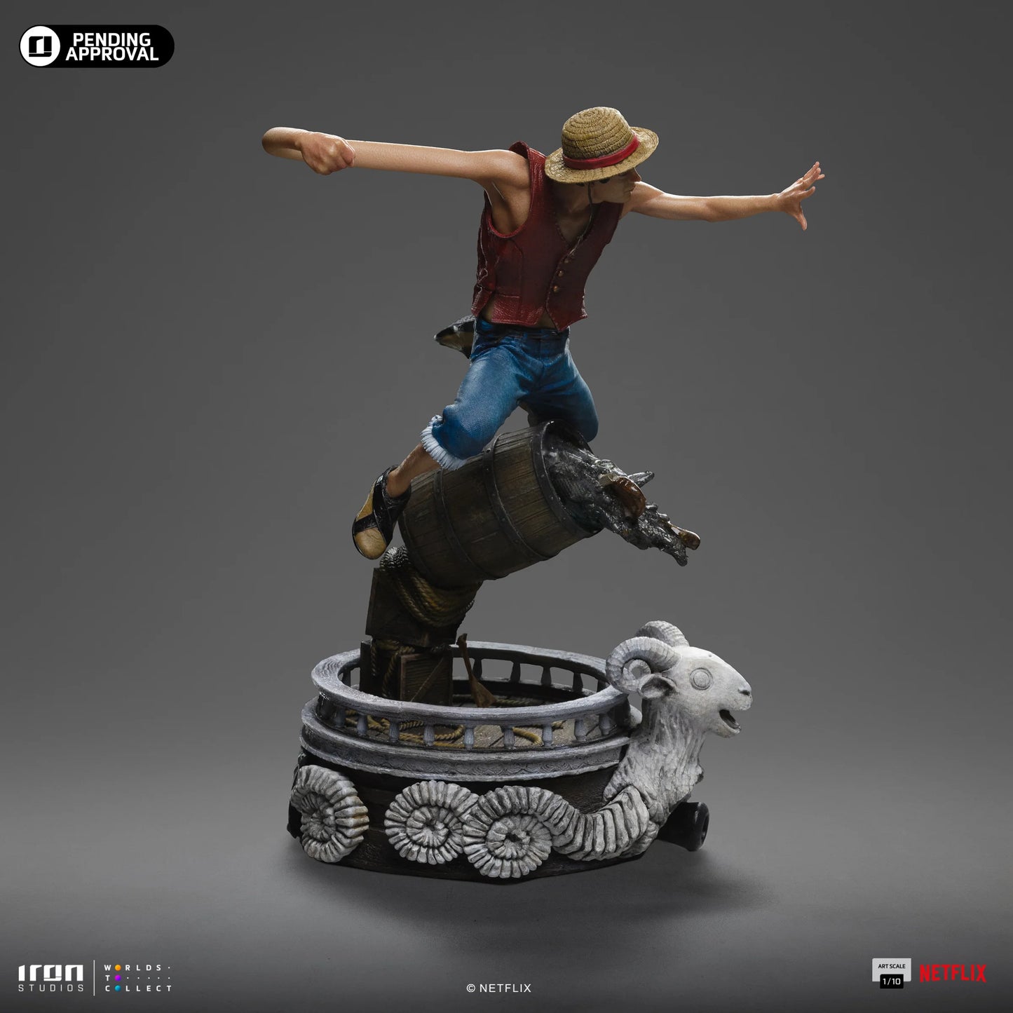 PREVENTA IRON Studios: One Piece Netflix - Luffy Escala de Arte 1/10