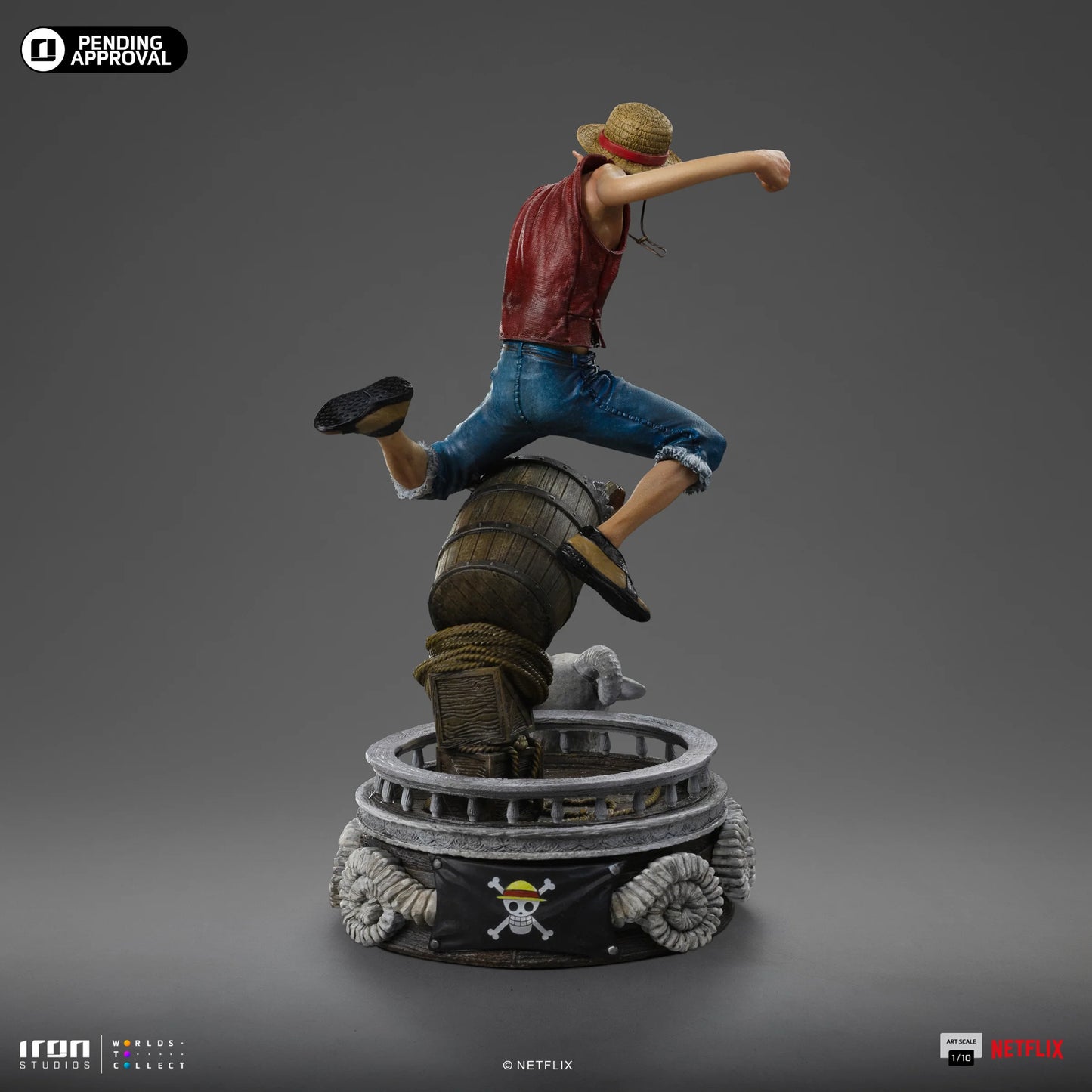 PREVENTA IRON Studios: One Piece Netflix - Luffy Escala de Arte 1/10