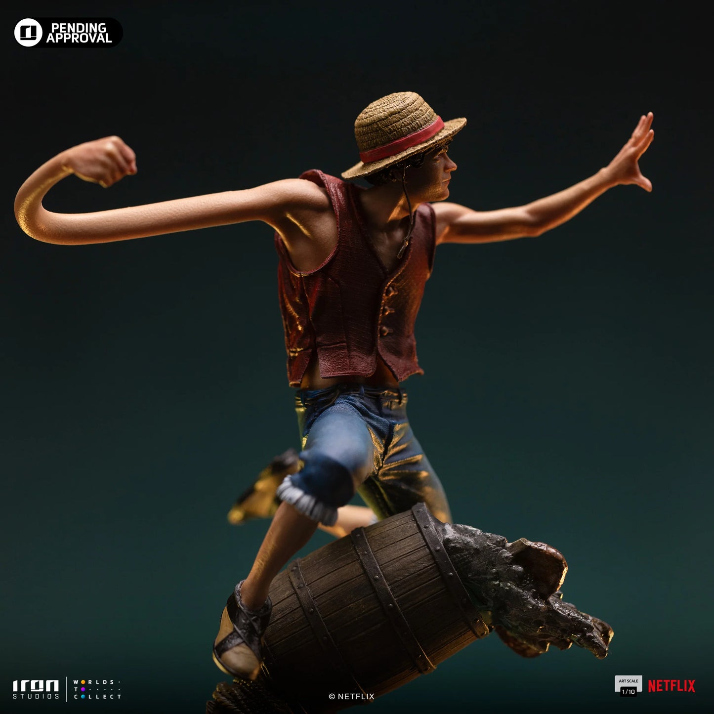 PREVENTA IRON Studios: One Piece Netflix - Luffy Escala de Arte 1/10