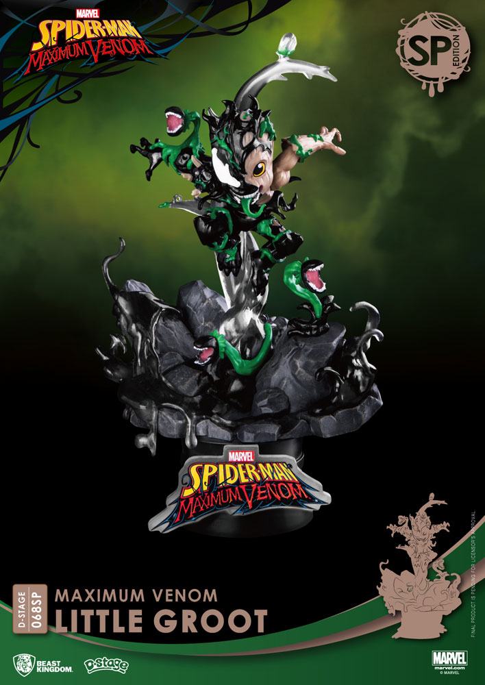 Beast Kingdom Diorama Stage Marvel: Maximum Venom - Pequeño Groot Exclusivo