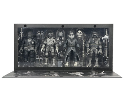 PREVENTA Neca Figura de Accion: Universal Monsters x TMNT - Tortugas En Blanco Y Negro 4 Pack 7 Pulgadas