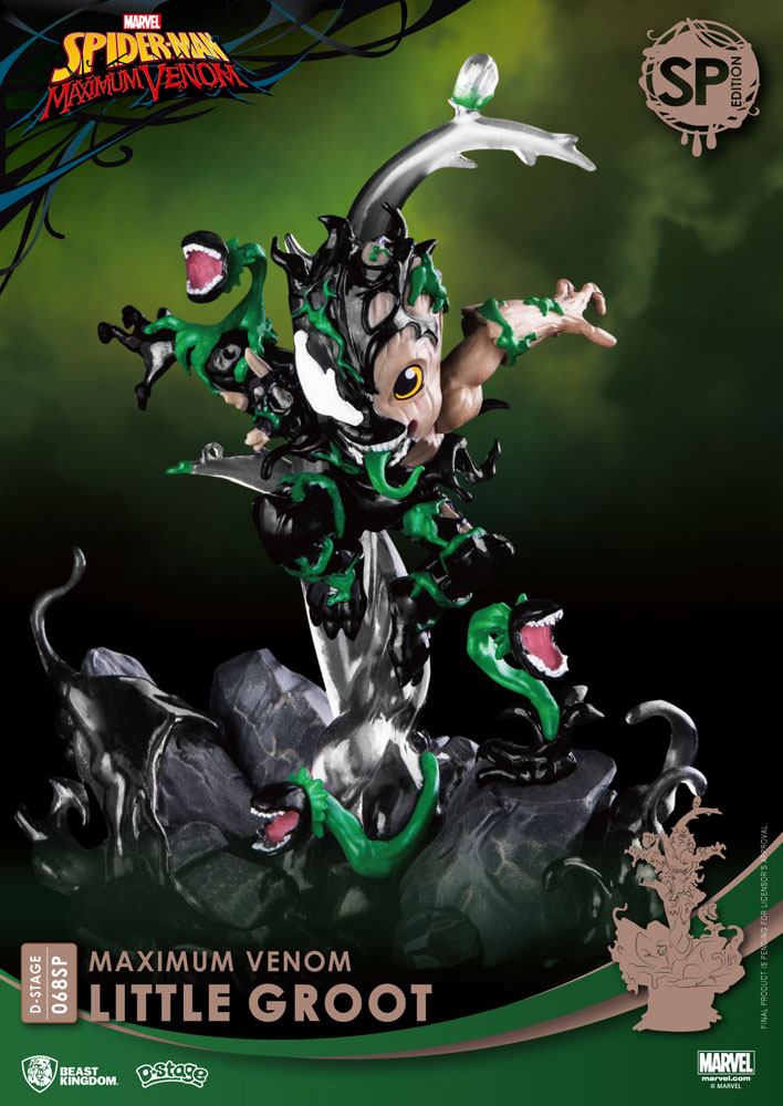 Beast Kingdom Diorama Stage Marvel: Maximum Venom - Pequeño Groot Exclusivo