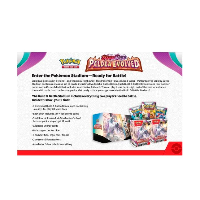 Pokemon TCG Scarlet & Violet: Paldea Evolved - Build & Battle Stadium Ting-Lu En Ingles