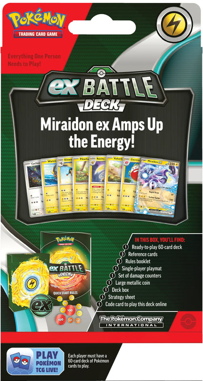 Pokemon TCG: Miraidon ex Battle Deck En Ingles