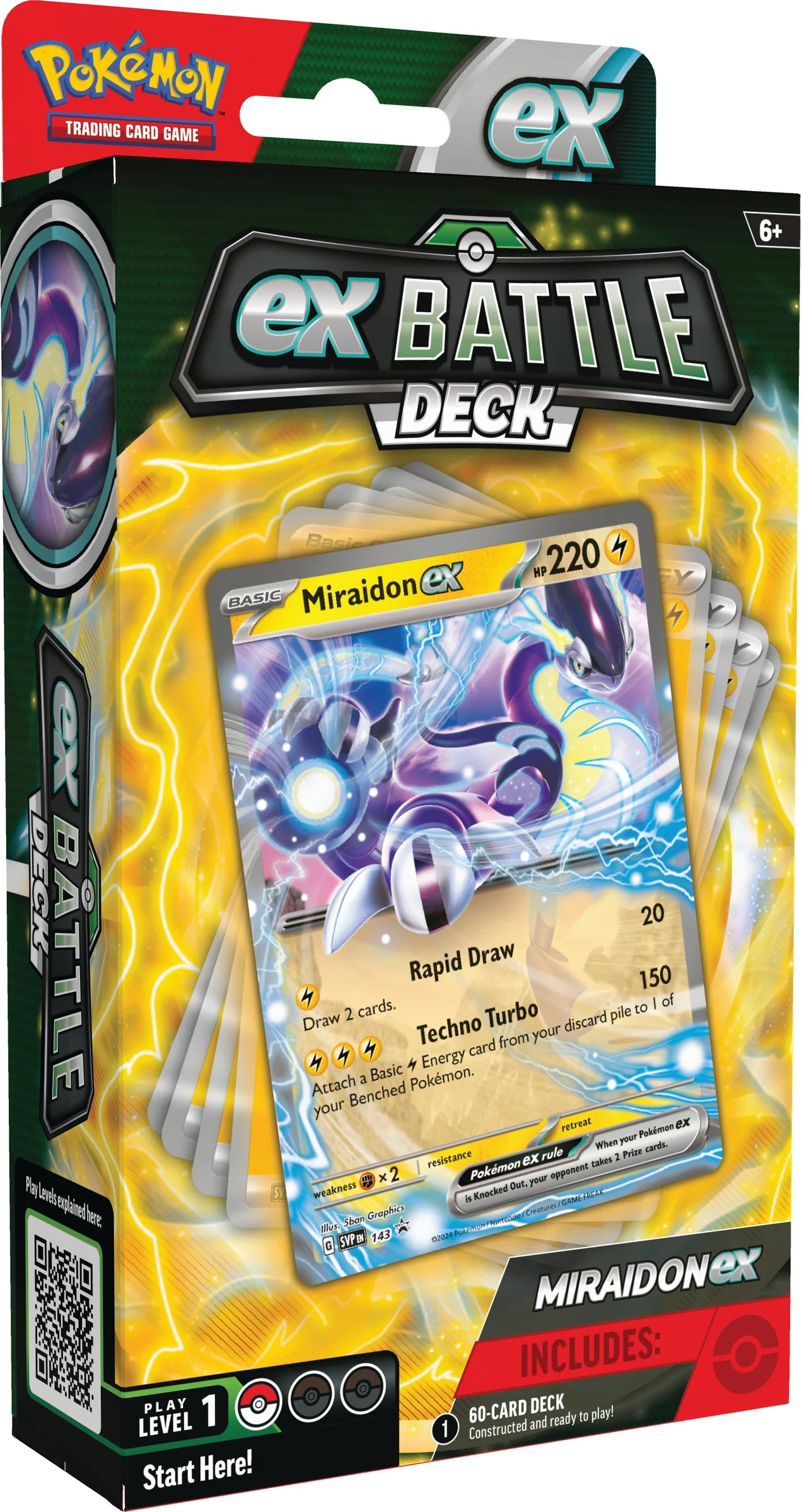 Pokemon TCG: Miraidon ex Battle Deck En Ingles