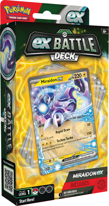 Pokemon TCG: Miraidon ex Battle Deck En Ingles