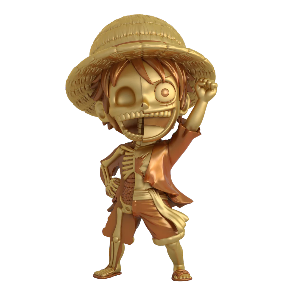 Mighty Jaxx Statue Xxray Plus: One Piece - Luffy Treasure Gold 8 Pulgadas