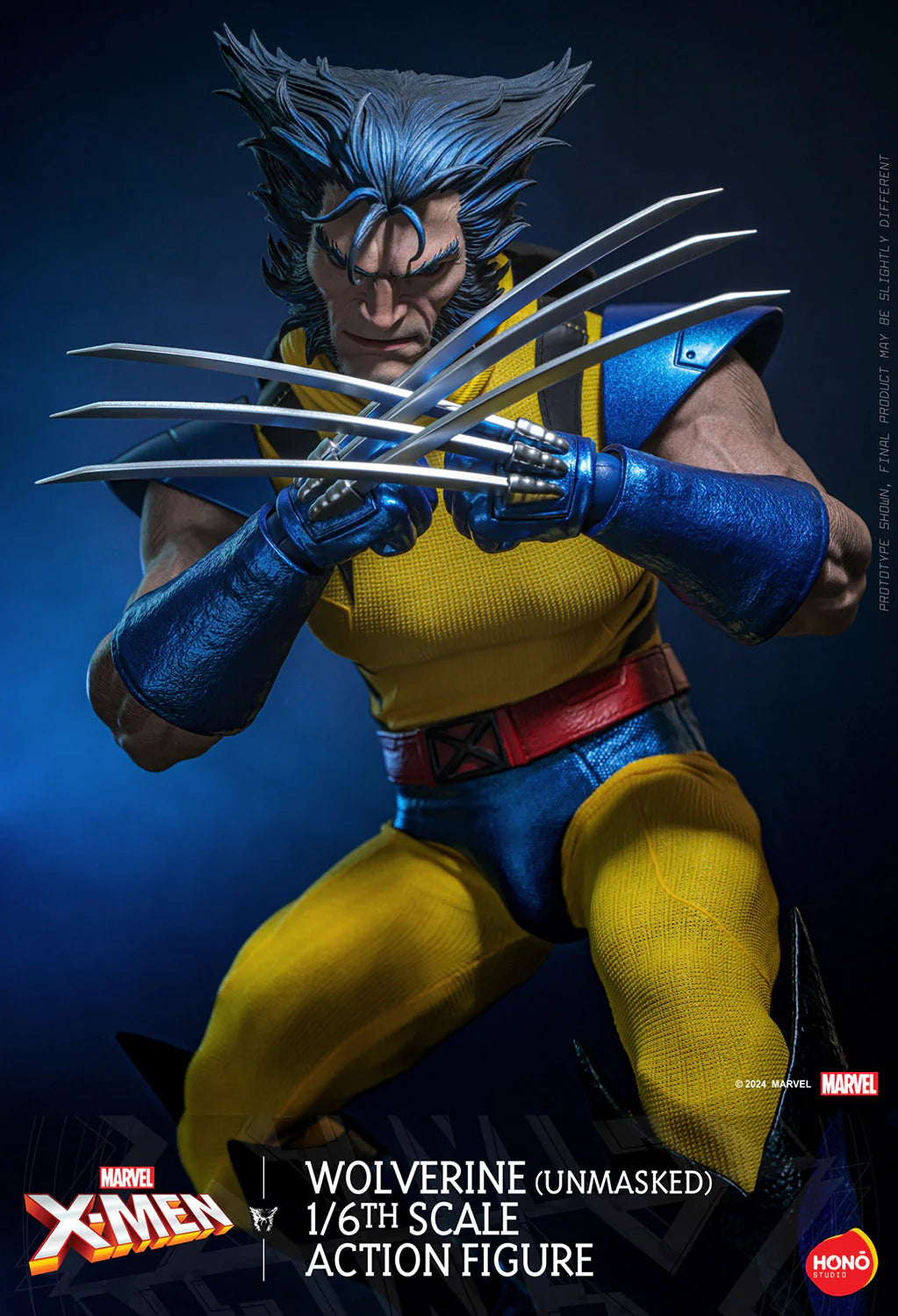 PREVENTA Hono Studio Action Figure: Marvel X-Men - Wolverine Unmasked Escala 1/6