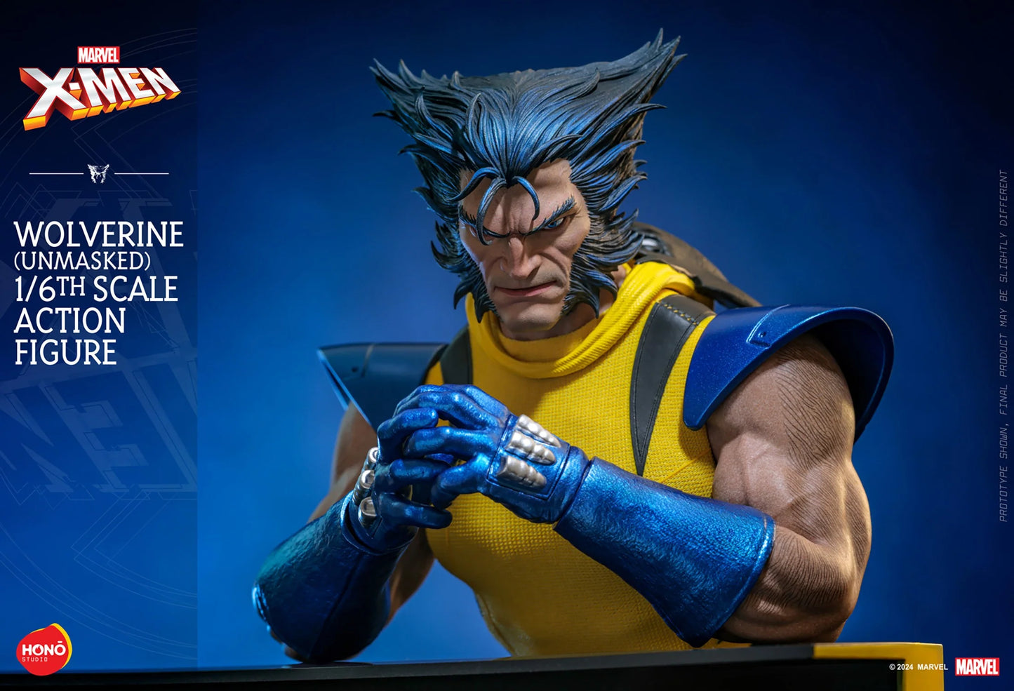 PREVENTA Hono Studio Action Figure: Marvel X-Men - Wolverine Unmasked Escala 1/6