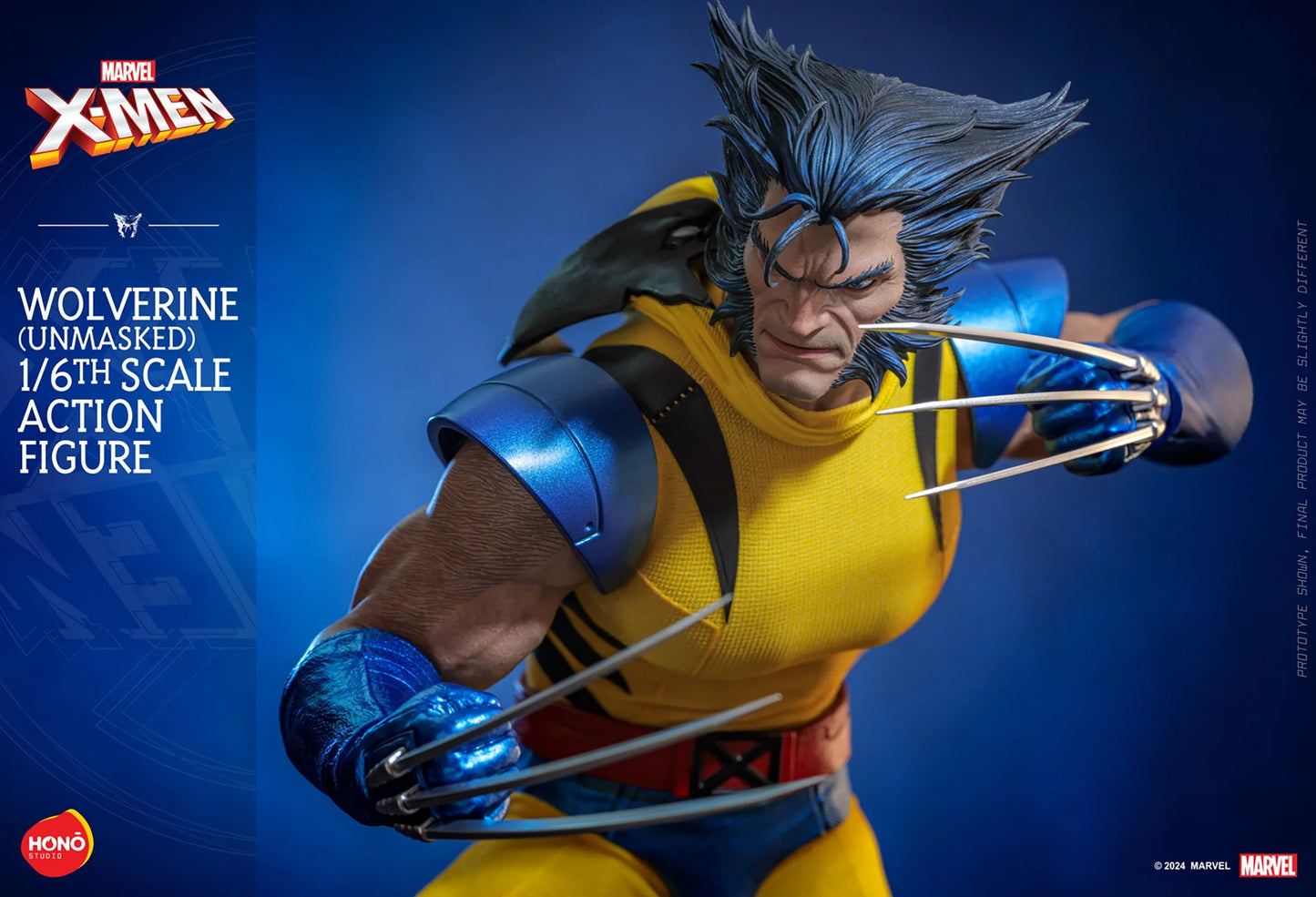 PREVENTA Hono Studio Action Figure: Marvel X-Men - Wolverine Unmasked Escala 1/6