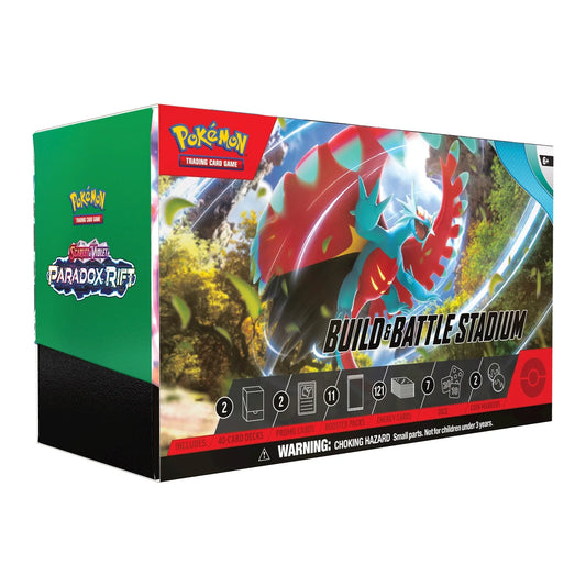 Pokemon TCG Scarlet & Violet: Paradox Rift - Build & Battle Stadium Roaring Moon en Ingles