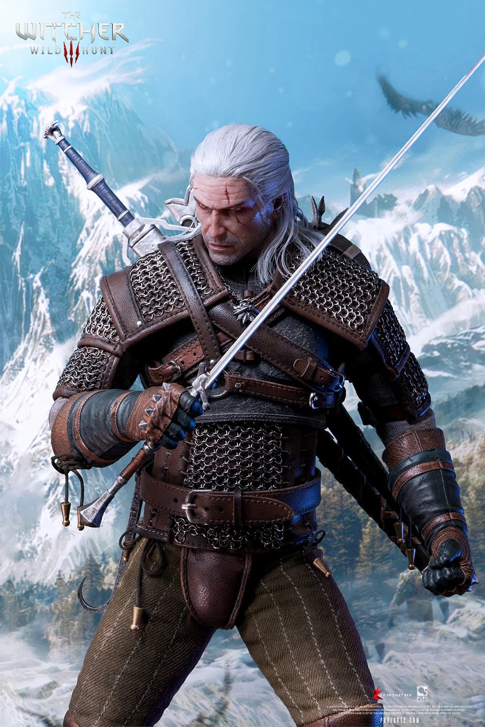 PREVENTA PureArts: The Witcher 3 Wild Hunt - Geralt De Rivia Escala 1/6