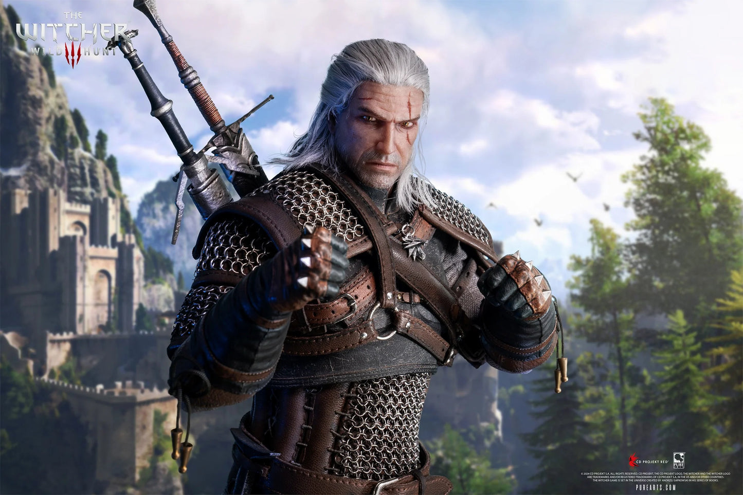 PREVENTA PureArts: The Witcher 3 Wild Hunt - Geralt De Rivia Escala 1/6