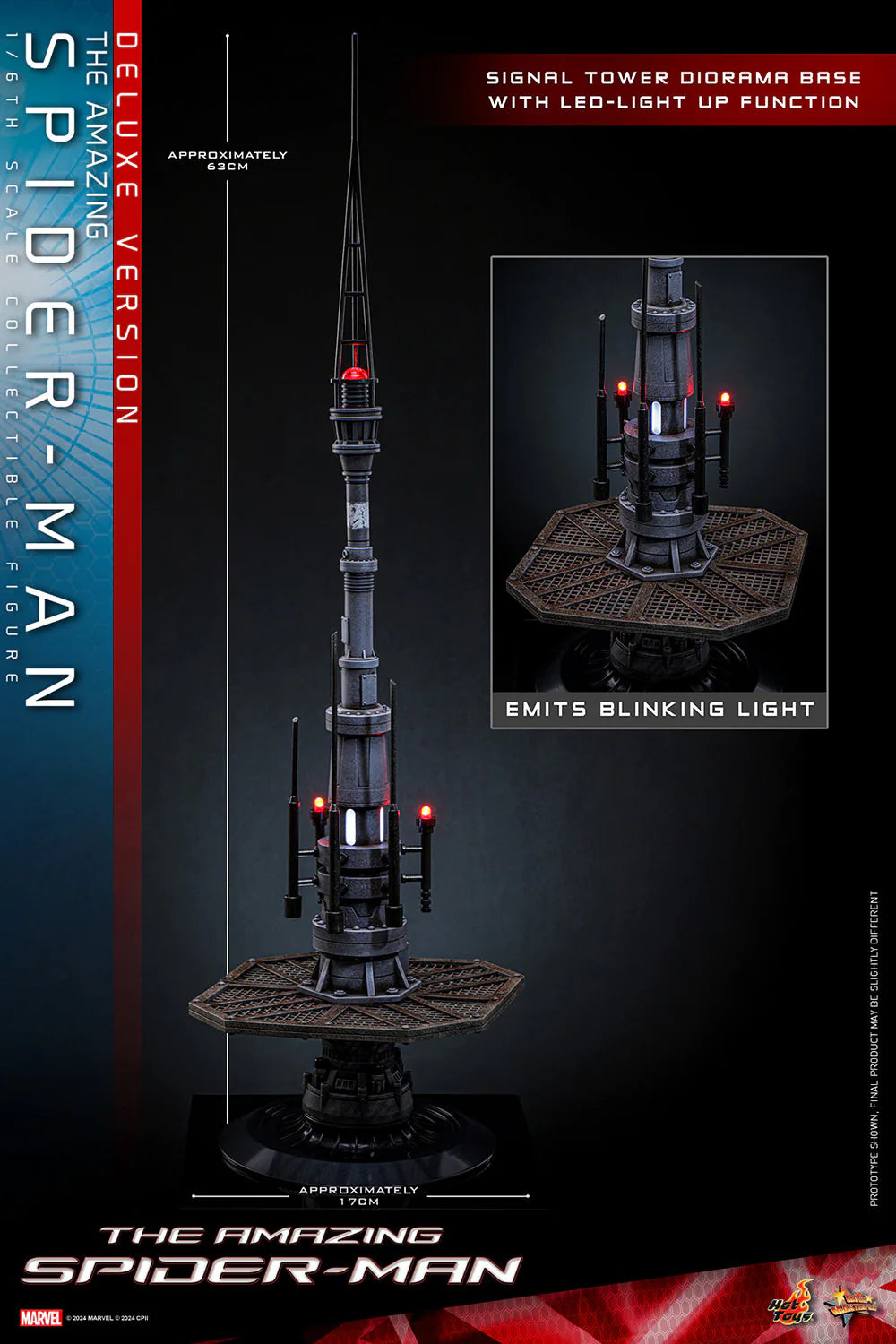 PREVENTA Hot Toys Movie Masterpiece Series: The Amazing Spiderman - Spiderman Andrew Garfield Deluxe Escala 1/6