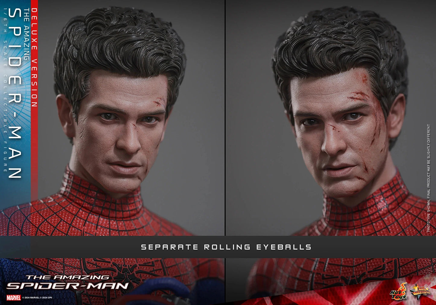 PREVENTA Hot Toys Movie Masterpiece Series: The Amazing Spiderman - Spiderman Andrew Garfield Deluxe Escala 1/6